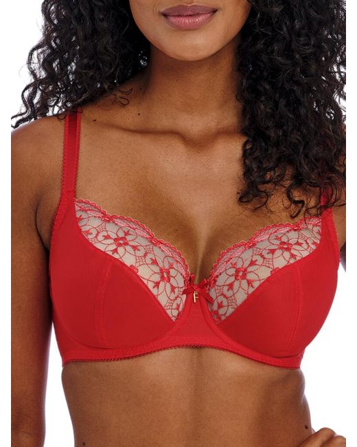 Freya Red Hallie Plunge Bra