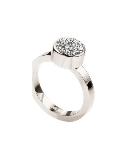 Folli Follie White 3R0F043C-54 Ladies Ring