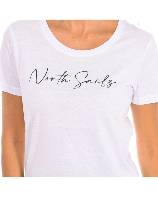 North Sails White Womenss Short Sleeve T-Shirt 9024330