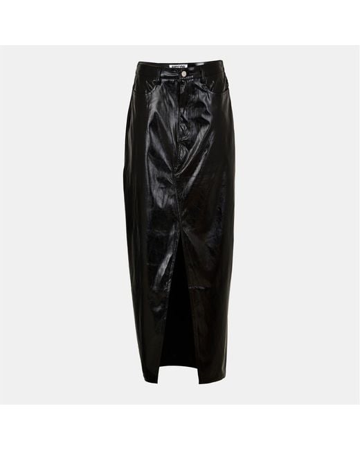 Amy Lynn Black Amylynn Metallic Maxi Pencil Skirt