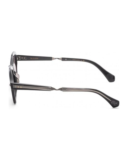 Garrett Leight Black Ml2055 50 Bkgmsflava Rell Sunglasses