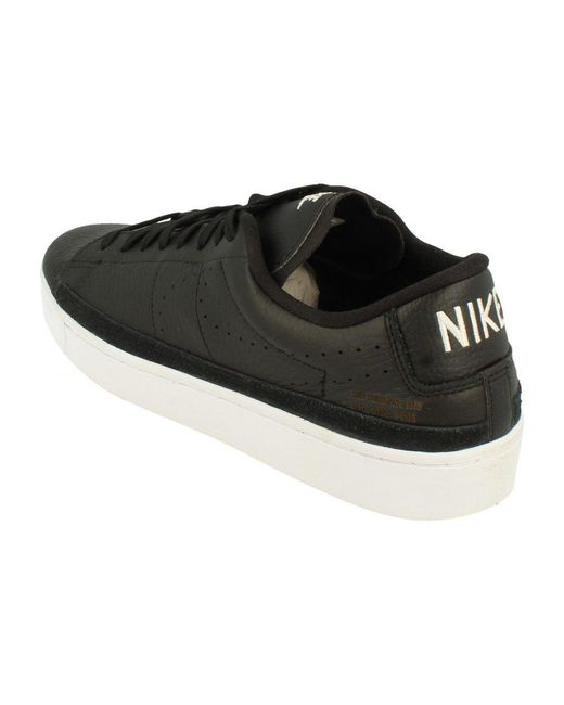 Nike Black Blazer Low X Leather Trainers Sneakers Shoes Da2045 for men