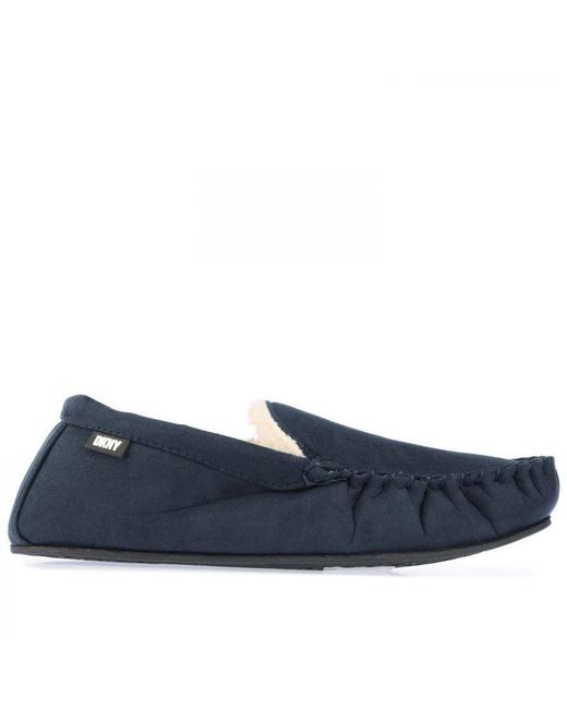 DKNY Blue Moccasin Slipper for men
