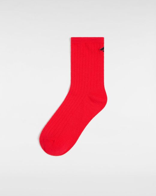 Vans Red Kickin It Crew Sock 6.5-10 1 Pack Socks
