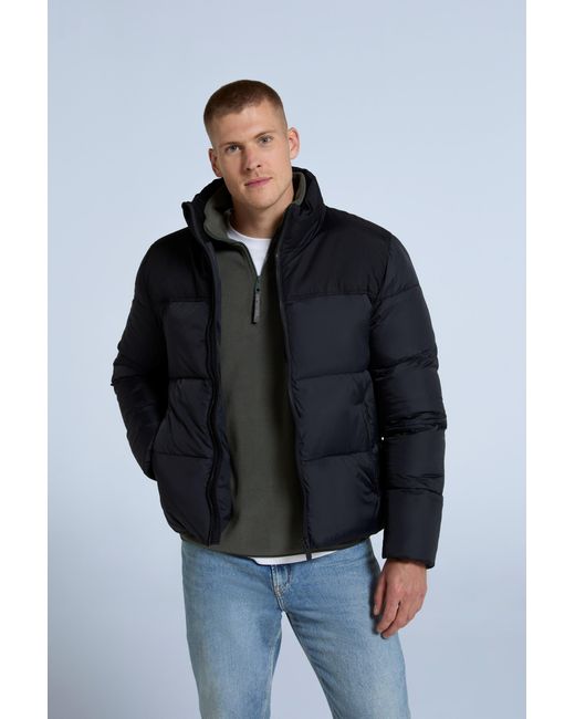 Mountain Warehouse Black 'Volt' Padded Jacket Water Resistant Thermal Coat Polyamide for men