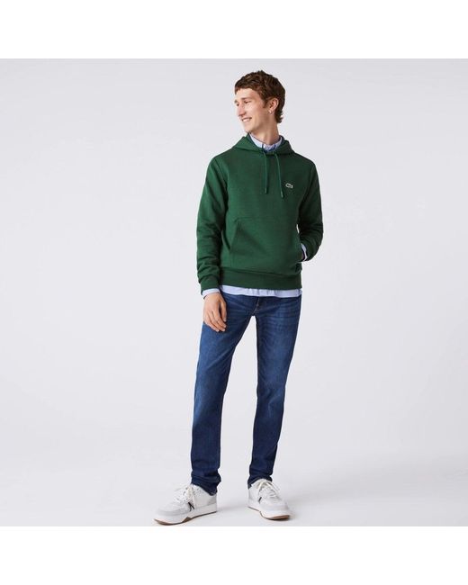 Lacoste Green Fleece Hoodie For for men