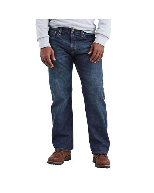 Levi's 569 Rechte Benen Los Jeans (donkerblauw) in het Blue voor heren