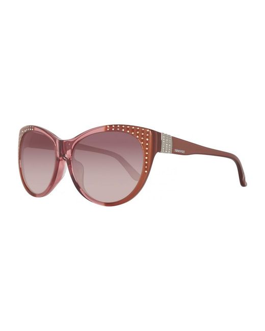 Swarovski Brown Sk0087F-6038F Sk0087F 16 6038F Sunglasses