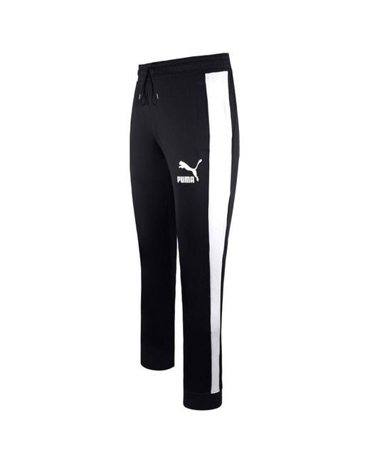 PUMA Blue Iconic T7 Track Pants Cotton for men