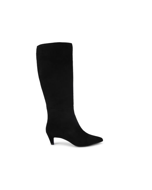 KG by Kurt Geiger Black Suede Tansy High Leg Boots
