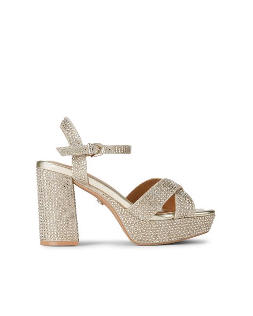 Carvela Kurt Geiger White Sonata Platform Sandals