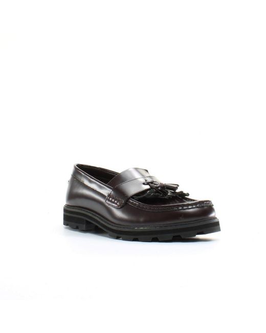 Ben Sherman Black Hyde Burgundy Shoes for men
