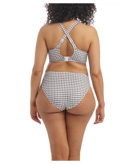 Elomi Gray Checkmate Bikini Brief Marl
