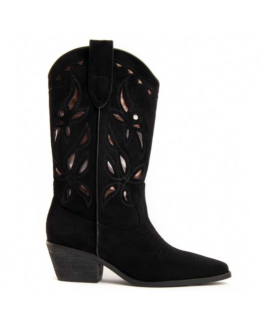 Montevita Black Heel Boot Tejan