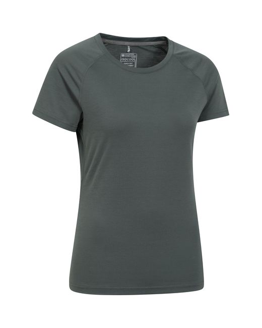 Mountain Warehouse Green Isocool Technical T-Shirt Breathable Sports Gym Tee