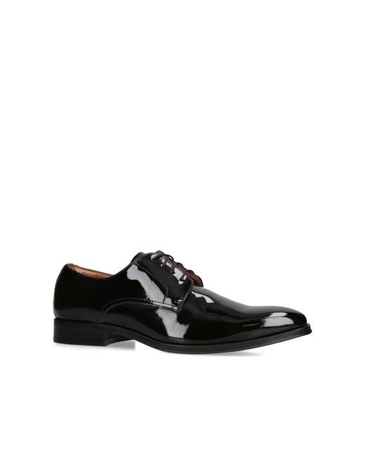 Steve Madden Black Parscal Patent Oxfords for men