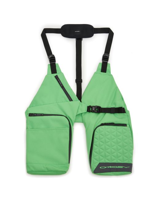 Oakley Green Adjustable Straps Logo Body Bag Laser Vest Bag 921603 73E for men