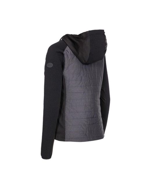 Trespass Black Ladies Grace Sports Full Zip Hoodie