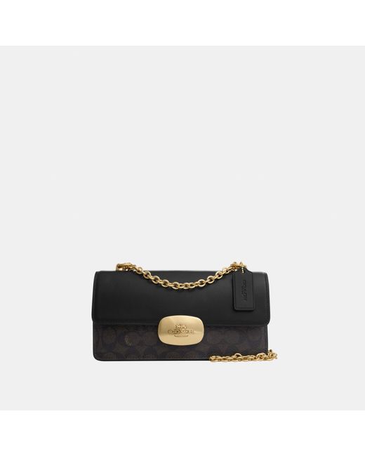COACH White Eliza Flap Crossbody