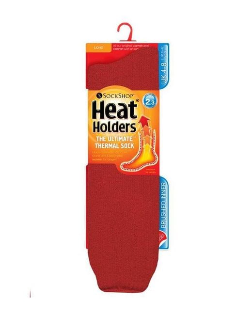 Heat Holders Red Ladies Extra Long Thermal Socks