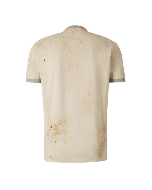 DSquared² Pink Hockey Design Champagne T-Shirt for men
