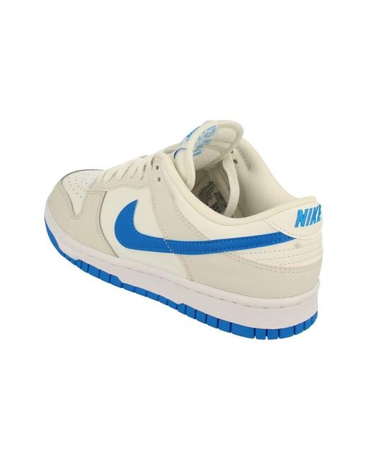 Nike White Dunk Low Retro Trainers Dv0831 108 for men