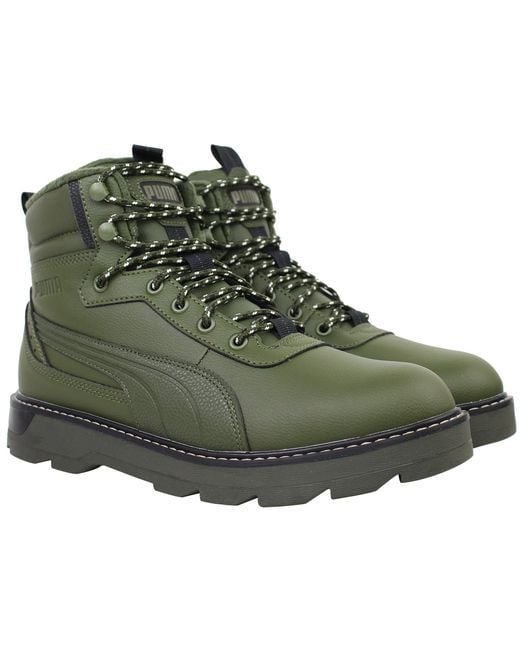 PUMA Green Winterstiefel Desierto V3 Boots Synthetic Leather for men