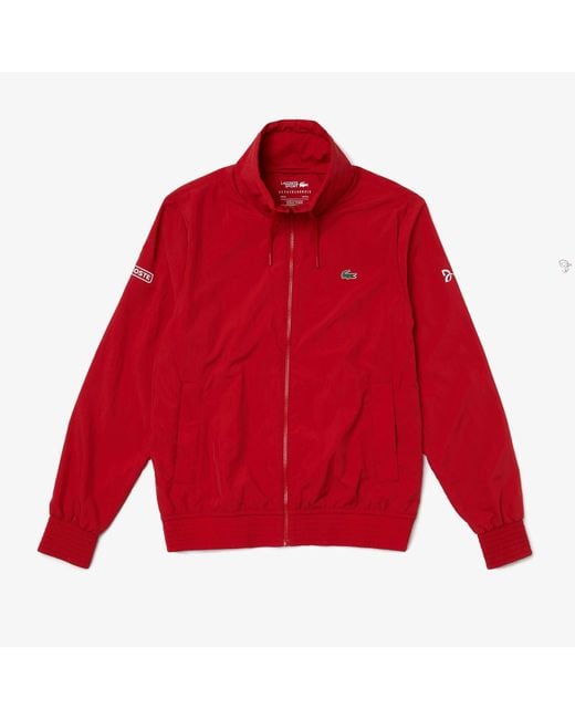 Lacoste Sport X Novak Djokovic Lichtgewicht Jas In Rood in het Red voor heren