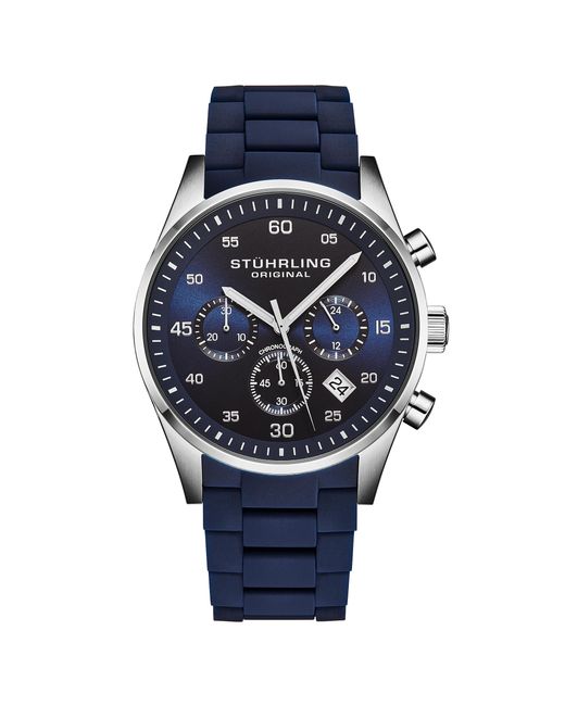 Stuhrling Blue Velocity 4076 Quartz 43Mm for men