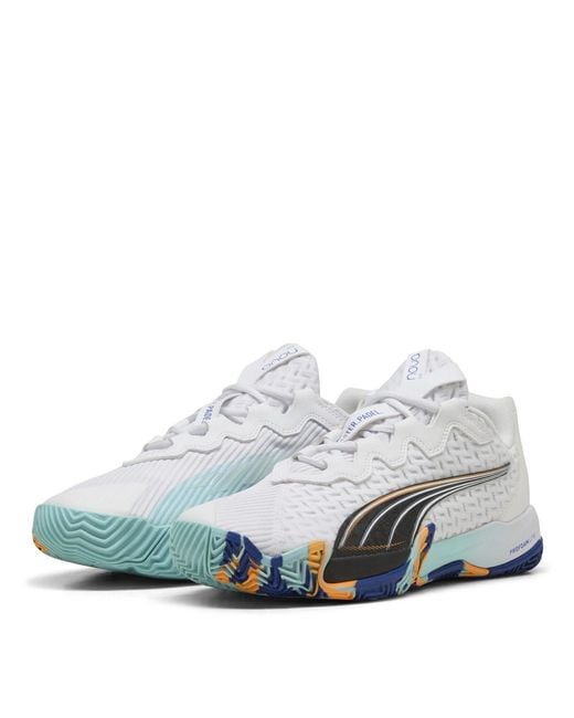 PUMA White Nova Elite Padel Trainers for men