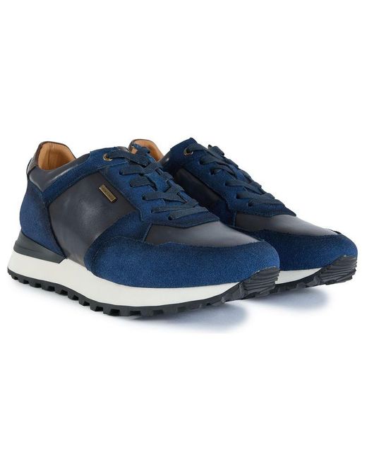 Simon Carter Blue Gervais Casual Runner Trainers