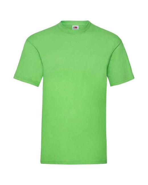 Fruit Of The Loom Valueweight T-shirt (kalk) in het Green voor heren