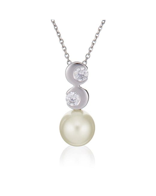 Orphelia Metallic 925 Sterling Pendant With Chain