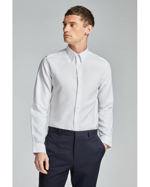 Ted Baker Gray Jorvic Texture Shirt Cotton for men