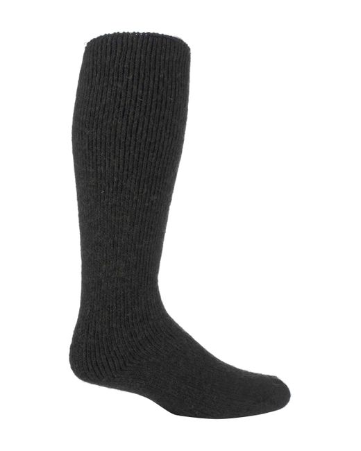 Heat Holders Black Extra Long Heavy 2.7 Tog Knee High Thermal Wool Rich Socks for men