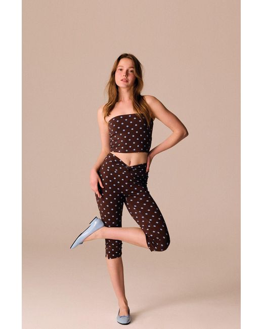 Penti Natural Polka Dot Strapless Thong Bodysuit