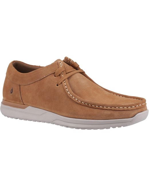 Hush Puppies Brown Hendrix Suede Lace-Up Shoes Material_Suede for men