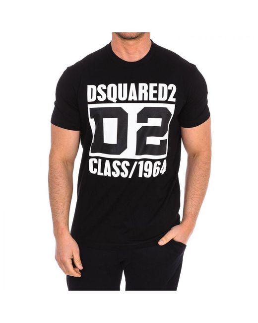 DSquared² Herren-kurzarm-t-shirt S74gd1169-s23009 in het Black voor heren