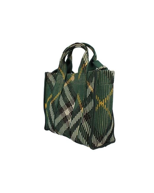 Burberry Green Mini Knitted Tote