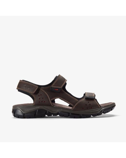 Clarks Black Napoli Tide Sandals for men
