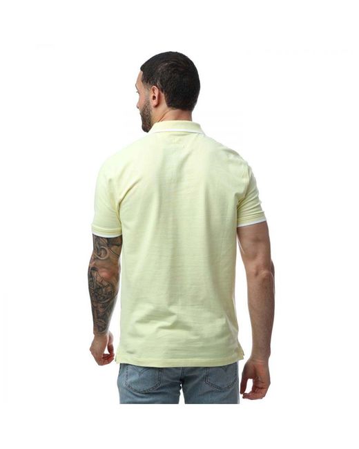 Levi's Slim Housemark Poloshirt In Geel in het Green voor heren
