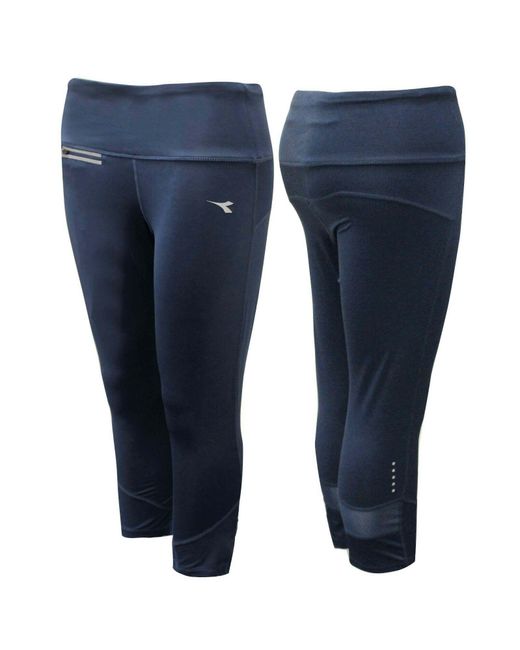 Diadora Blue 6/8 Leggings