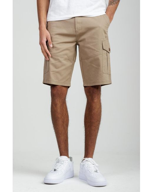 Tokyo Laundry Natural Cotton Cargo Shorts for men