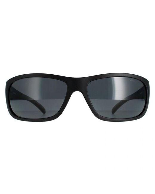 Arnette Black Rectangle Transparent Dark Polarized Uka-Uka An4290 for men