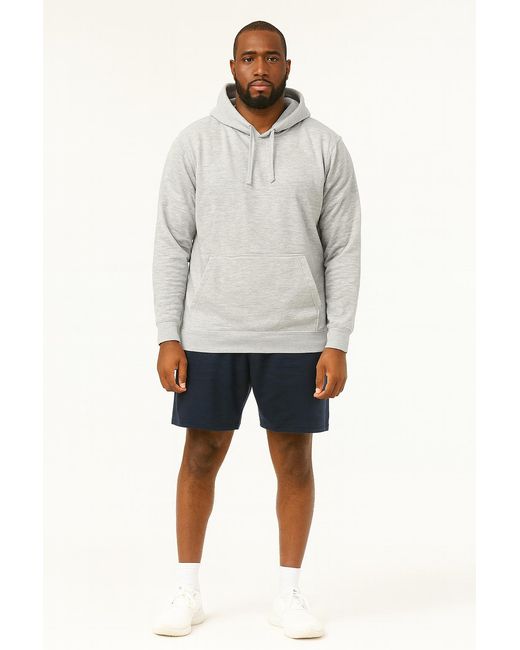 Charles Norton Gray Plain Hoodie for men