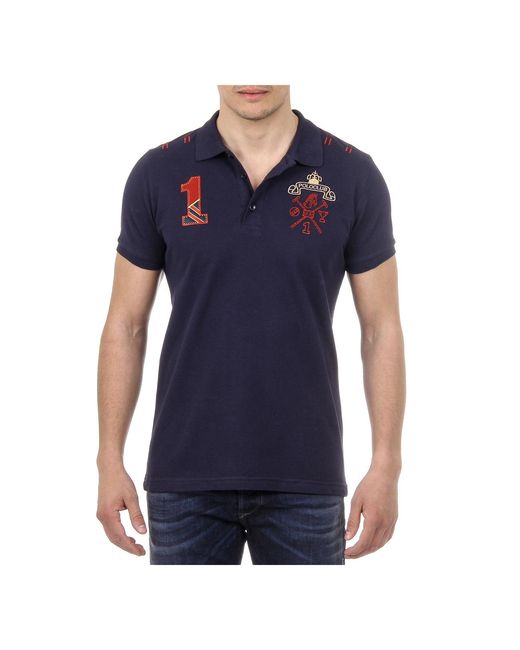 Ufford & Suffolk Polo Club Blue Short Sleeves Us008 Cotton for men