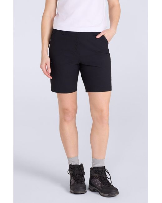 Mountain Warehouse Blue 'Hiker' Shorts Stretchy Quick Dry Uv Protection Everyday Bottoms Polyamide