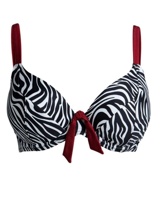 Pour Moi Black Safari Underwired Bikini Top
