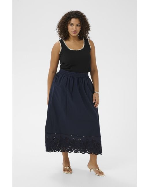 Kaffe Rok Kctrudi Rok A-Shape in het Blue