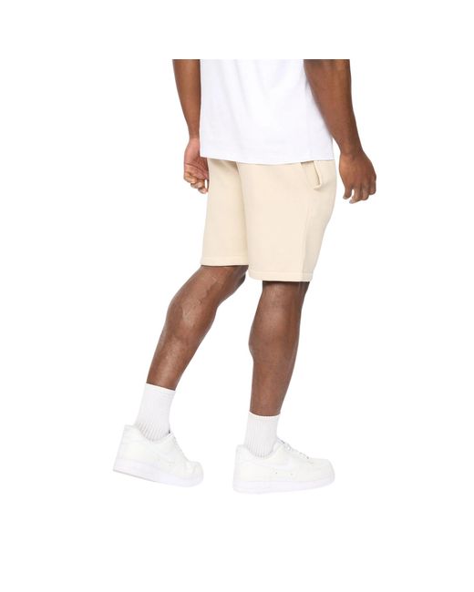 Crosshatch Natural Bardon Casual Shorts (Light Stone) for men